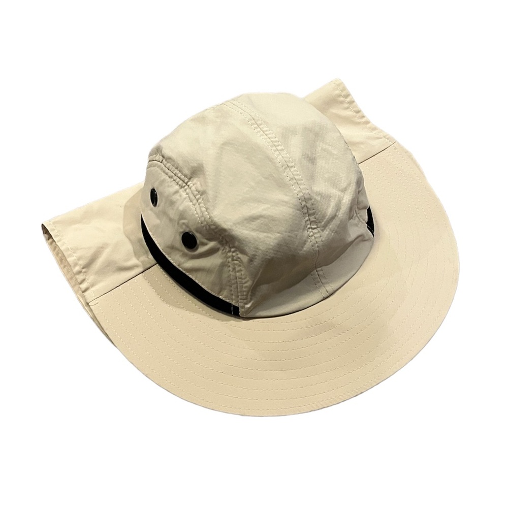 NWOT unisex tan sun hat with neck guard